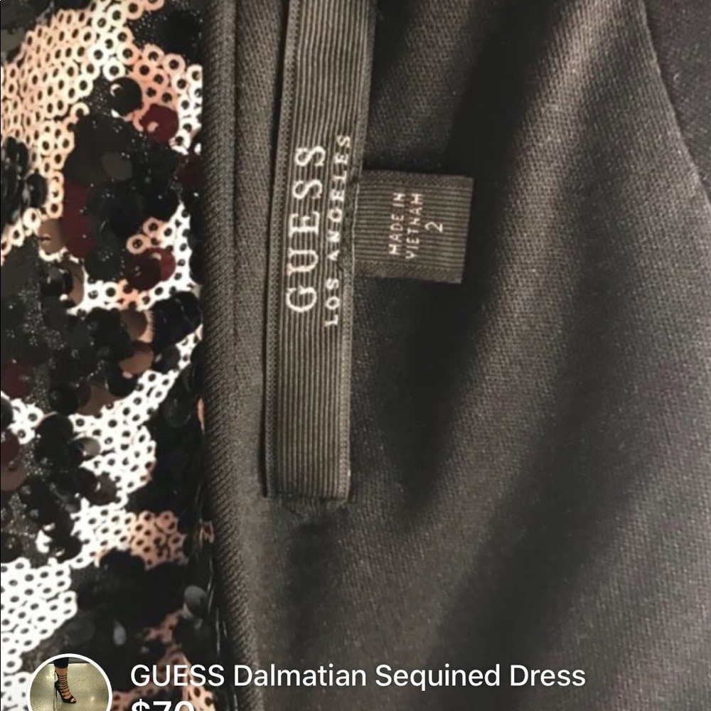 Guess dress - Beautiful sequin black/white